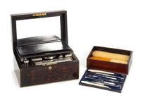 A Regency Style Calamander Vanity Box Width 12 1/4 inches. — FISHER-MAKER, 19TH CENTURY