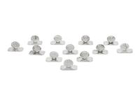 A Set of Twelve Portuguese Silver-Plate Shell-Form Place Card Holders