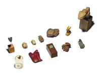 A Group of Nine Small Ancient Objects and Fragments
