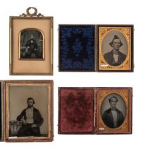 [EARLY PHOTOGRAPHY]. 22 hard images of men with facial hair and/or interesting hairstyles.