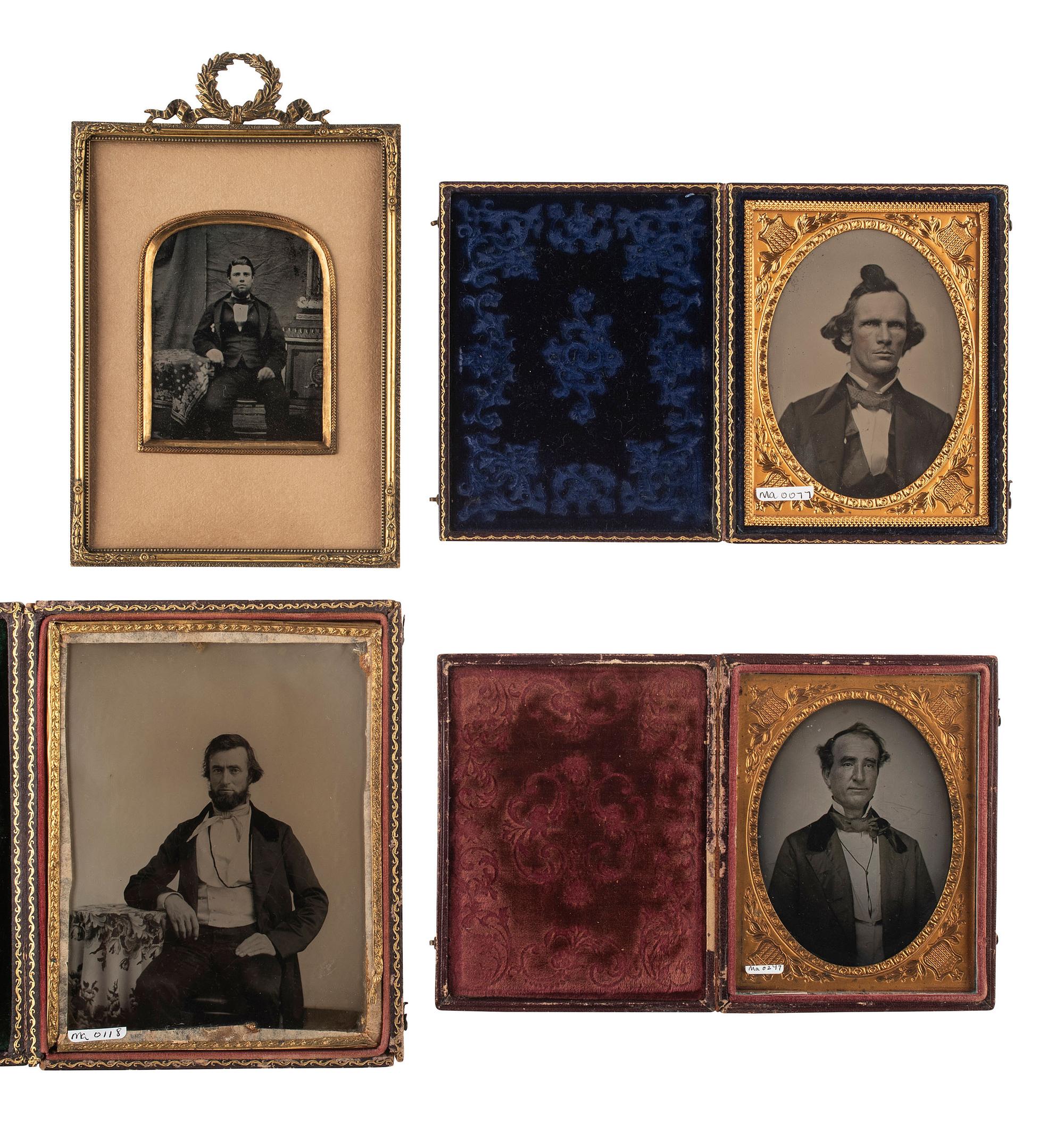 [EARLY PHOTOGRAPHY]. 22 hard images of men with facial hair and/or interesting hairstyles.