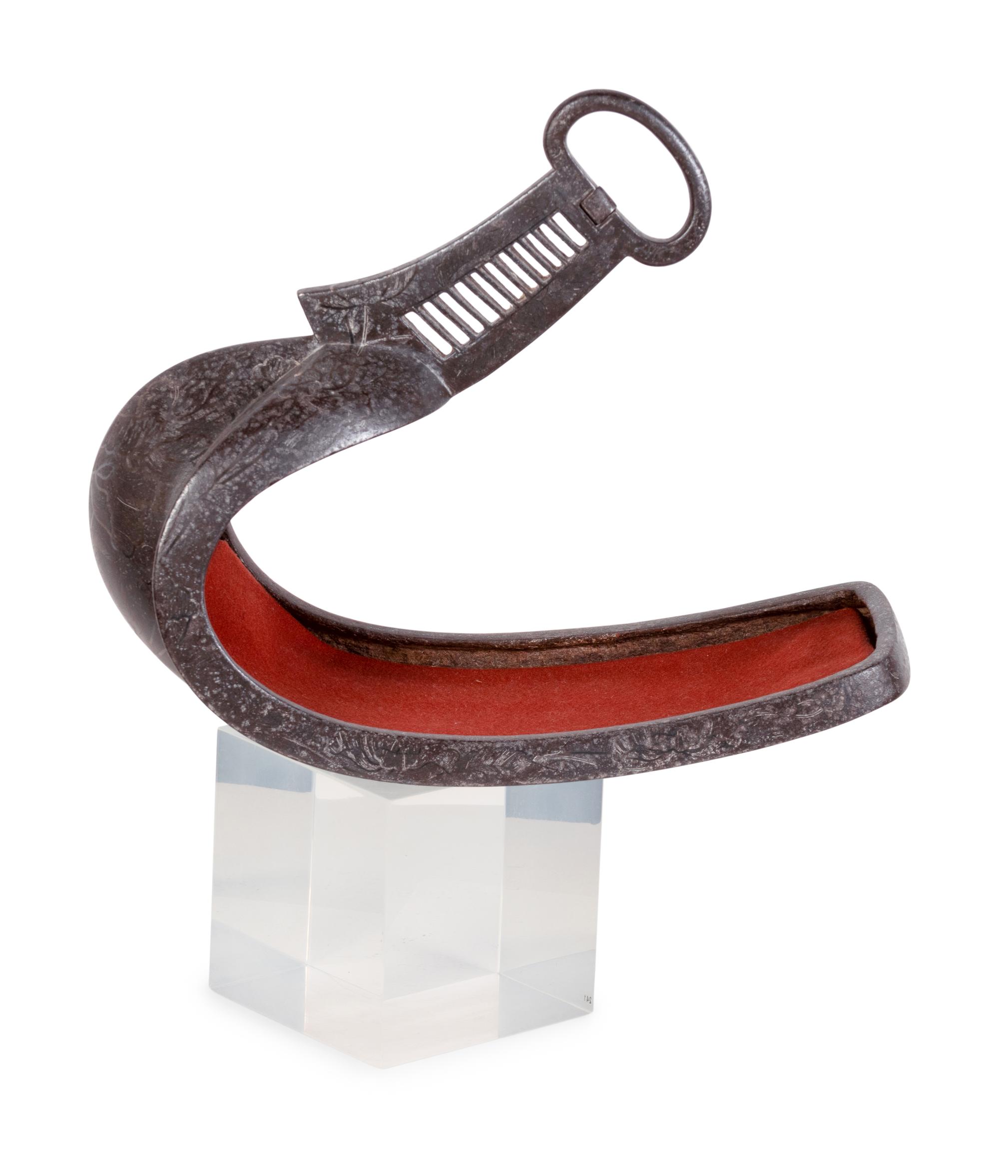 A Japanese Bronze Stirrup