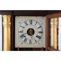 A Seth Thomas Empire Mahogany and Giltwood Shelf Clock
