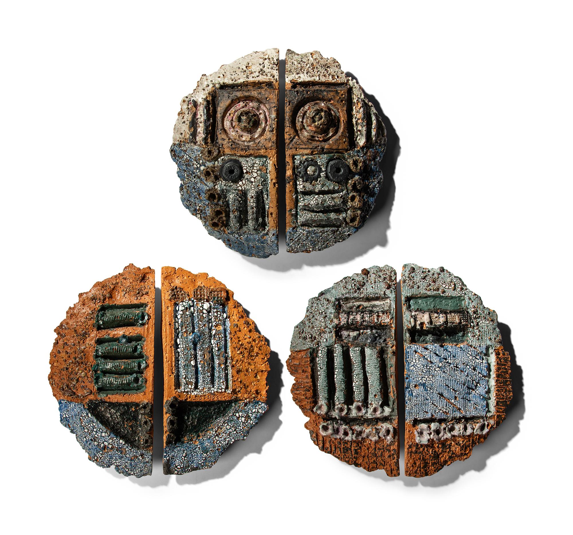 Three Shield wall plaques, 2002