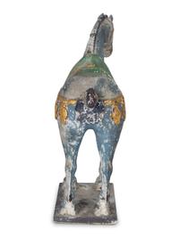A Chinese Painted and Carved Wood Model of a Horse — EARLY 20TH CENTURY