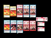 A Collection of 13 Chicago Bulls Michael Jordan Last Dance Era 1996-97 Regular Season and Playoff Tickets and Stubs
