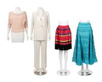 Five Designer Pieces: One Sonia Rykiel Suit, One YSL and One Valentino Skirt, and One Christian Dior Sweater, 1990-2000s