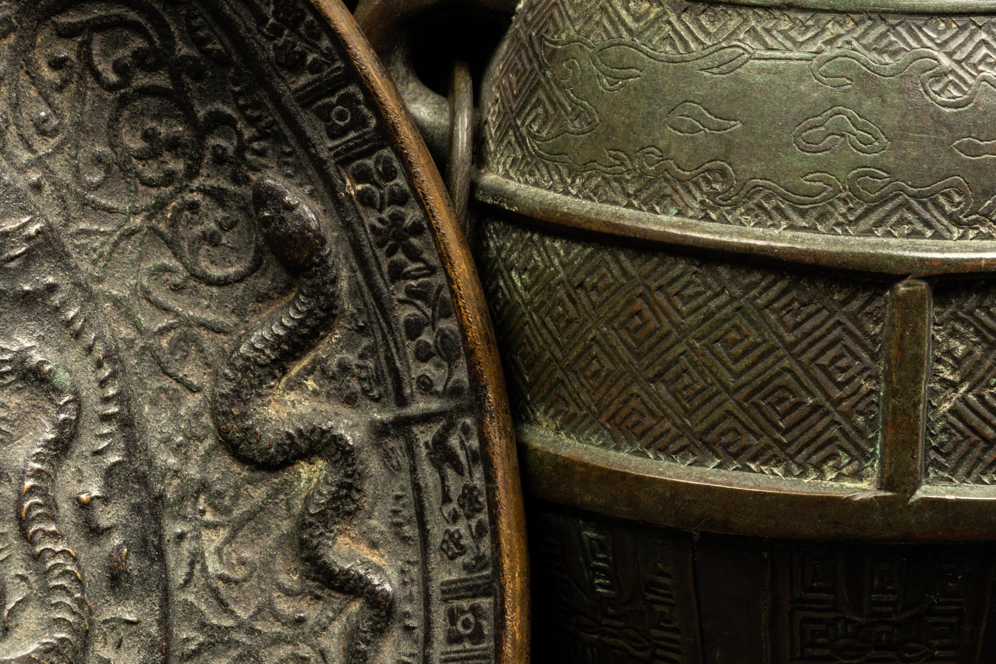 Two Chinese Bronze Articles