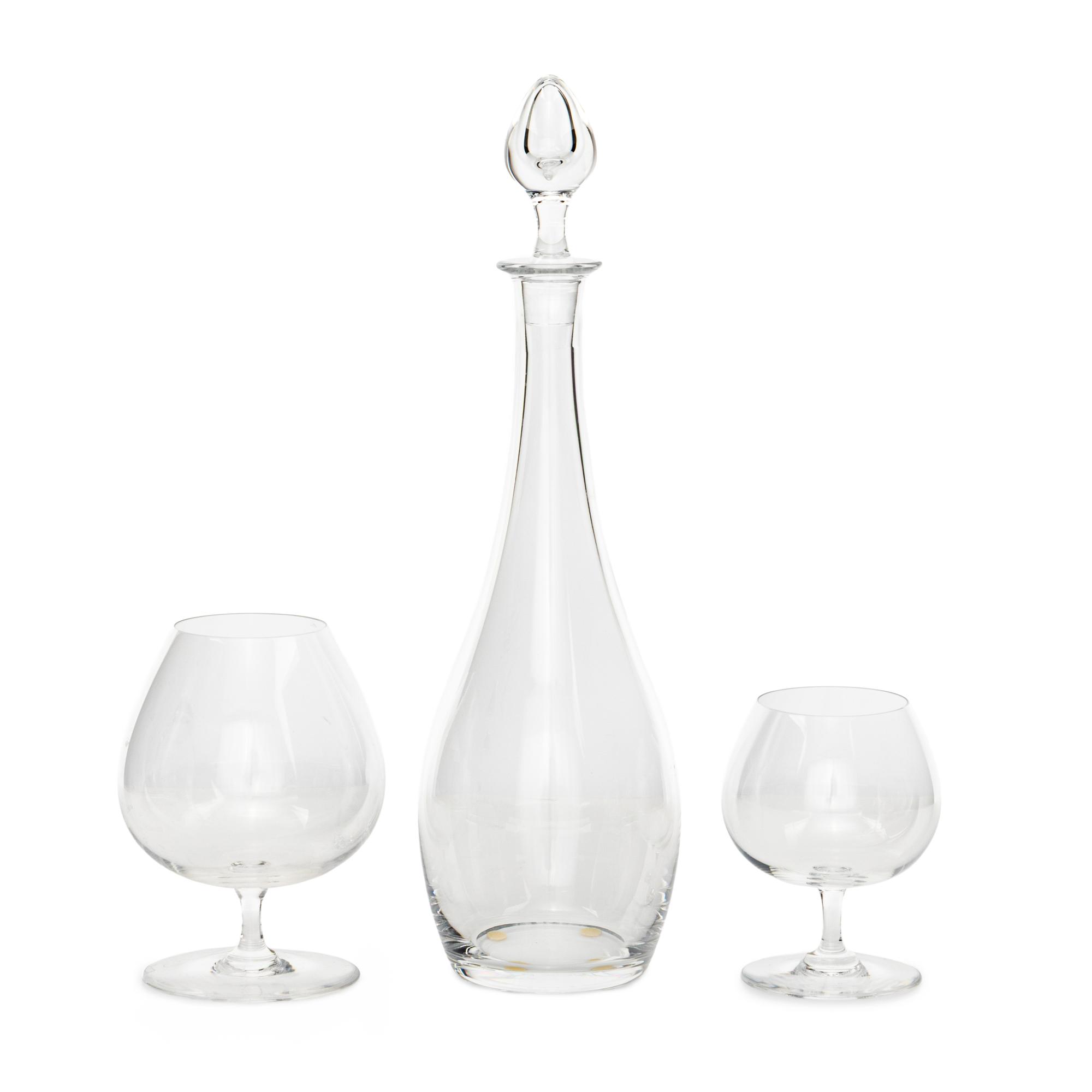 A Baccarat Glass Brandy Service