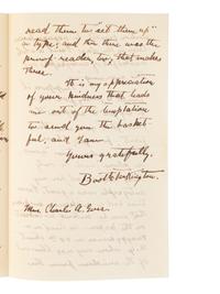 TARKINGTON, Booth (1869-1946). The Gentleman from Indiana . New York: Doubleday & McClure Co., 1899.