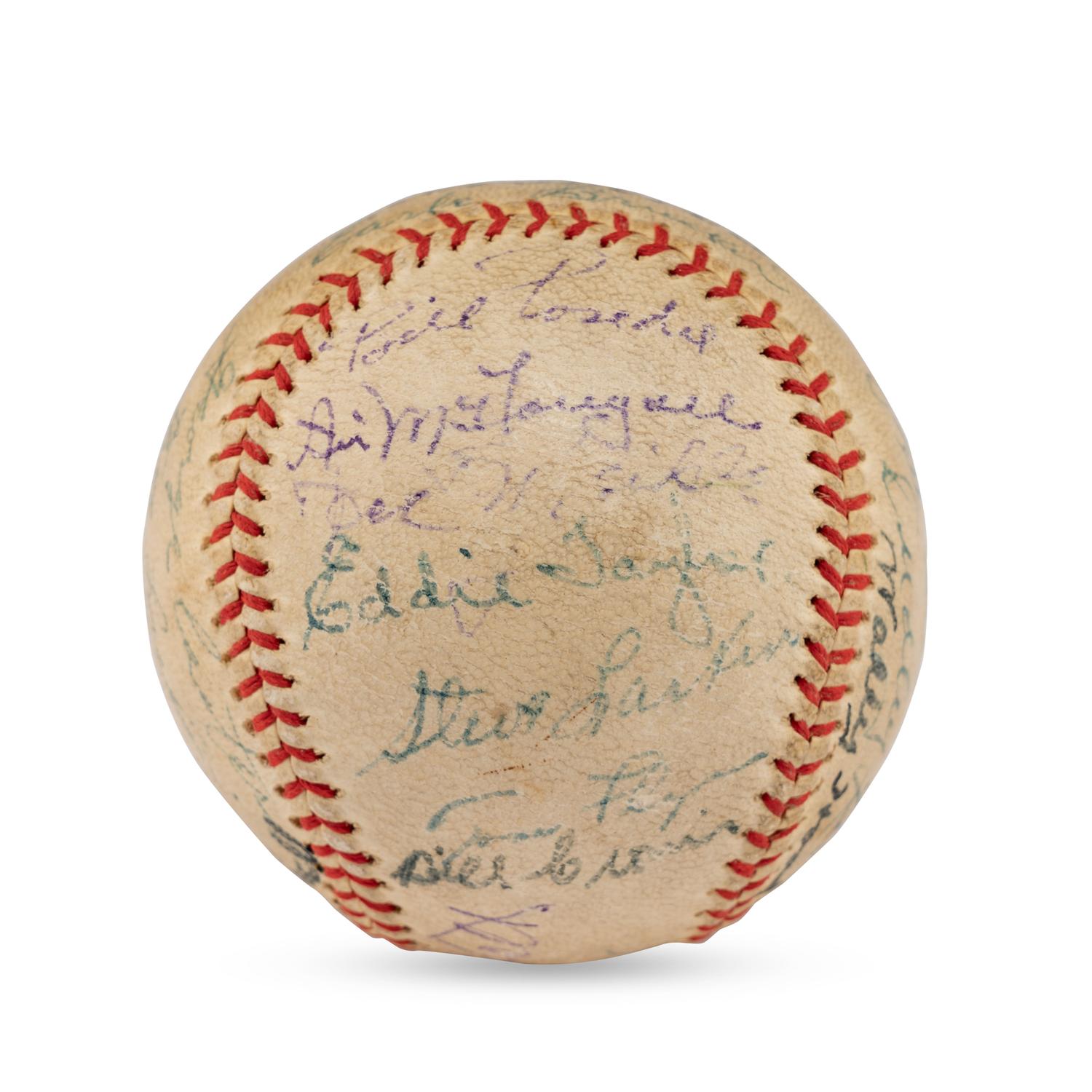 A 1936 Portland Beavers Team Signed Autograph Baseball