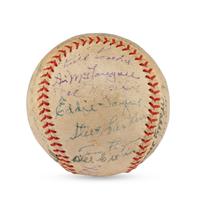 A 1936 Portland Beavers Team Signed Autograph Baseball