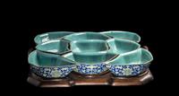 A Chinese Famille Rose Porcelain Sweetmeat Set