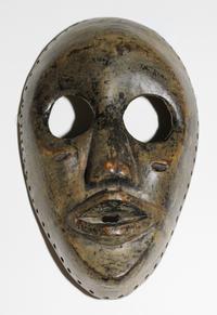 A Dan Wood Mask. Height 8 3/4 inches.