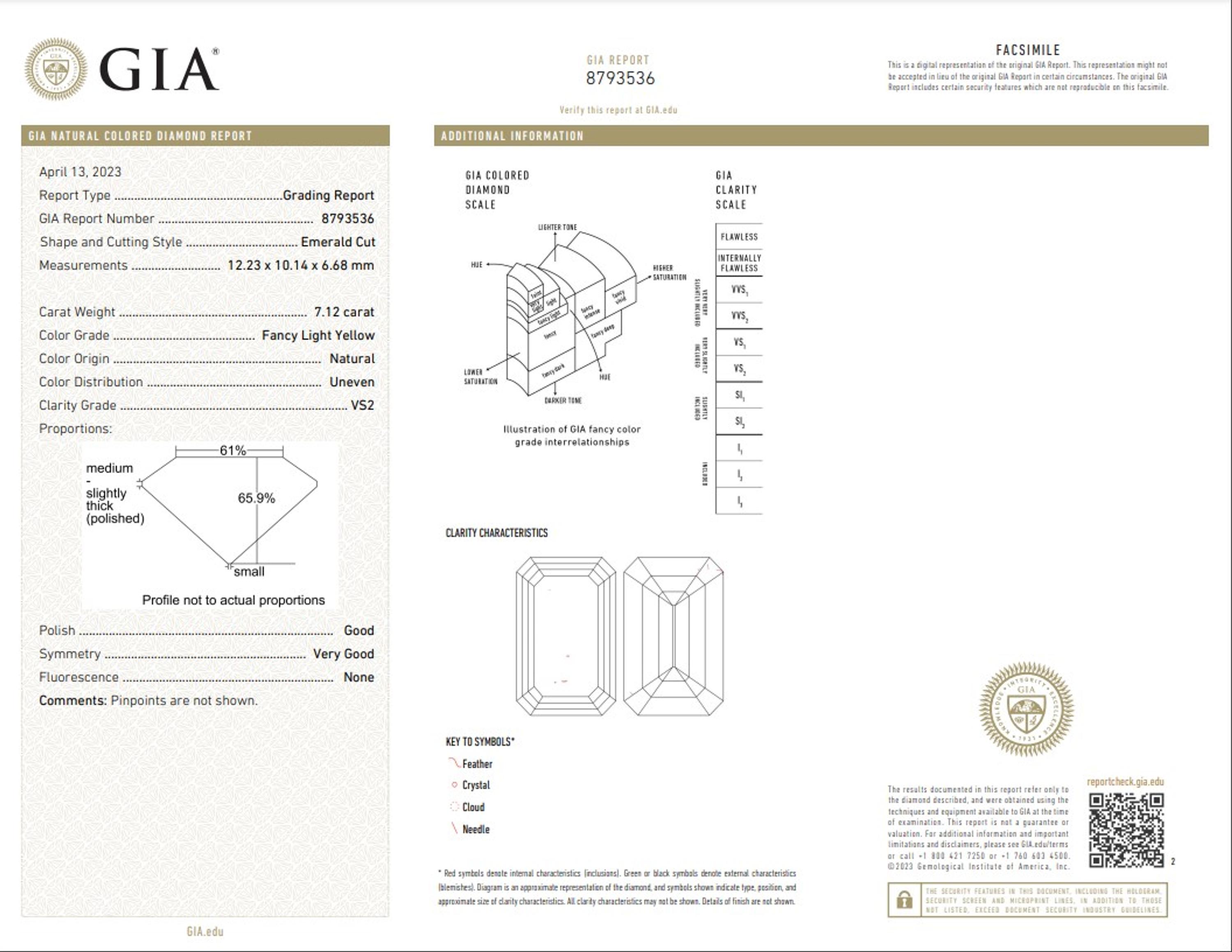 FANCY LIGHT YELLOW DIAMOND RING