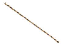 A Yellow Gold and Mystic Topaz Demi-Parure,