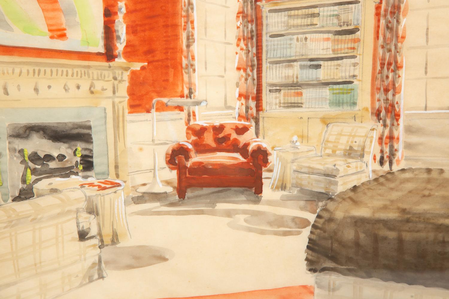 Residence of Mrs. Walter Buehl Ford, Grosse Pointe, Michigan, Studies (a group of three works)