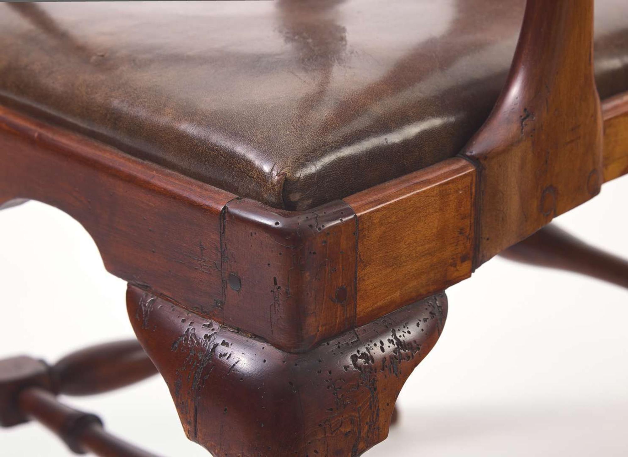 A Queen Anne carved maple armchair, New England, probably Boston, MA, circa 1730-1750