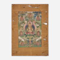 A Tibetan Thangka 唐卡一幅 19th century or earlier ???????