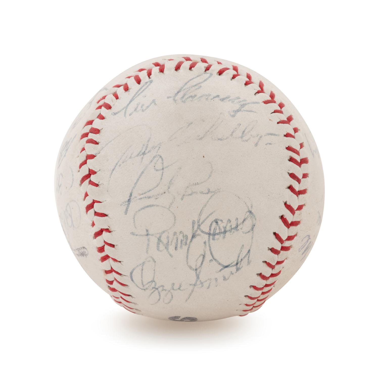 Two Ozzie Smith Signed Baseballs