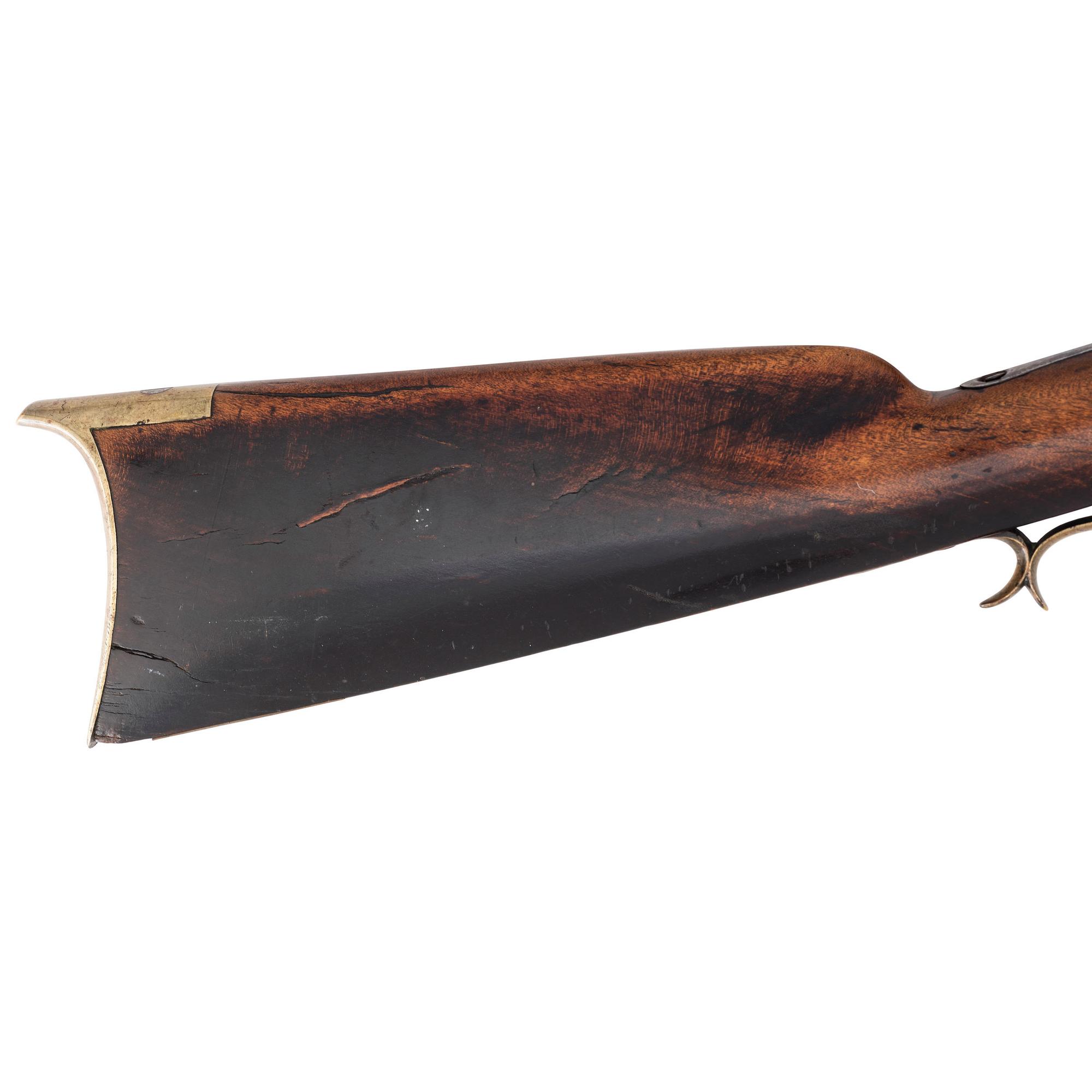 S. Hawken Marked Fullstock Percussion "Plain" Rifle
