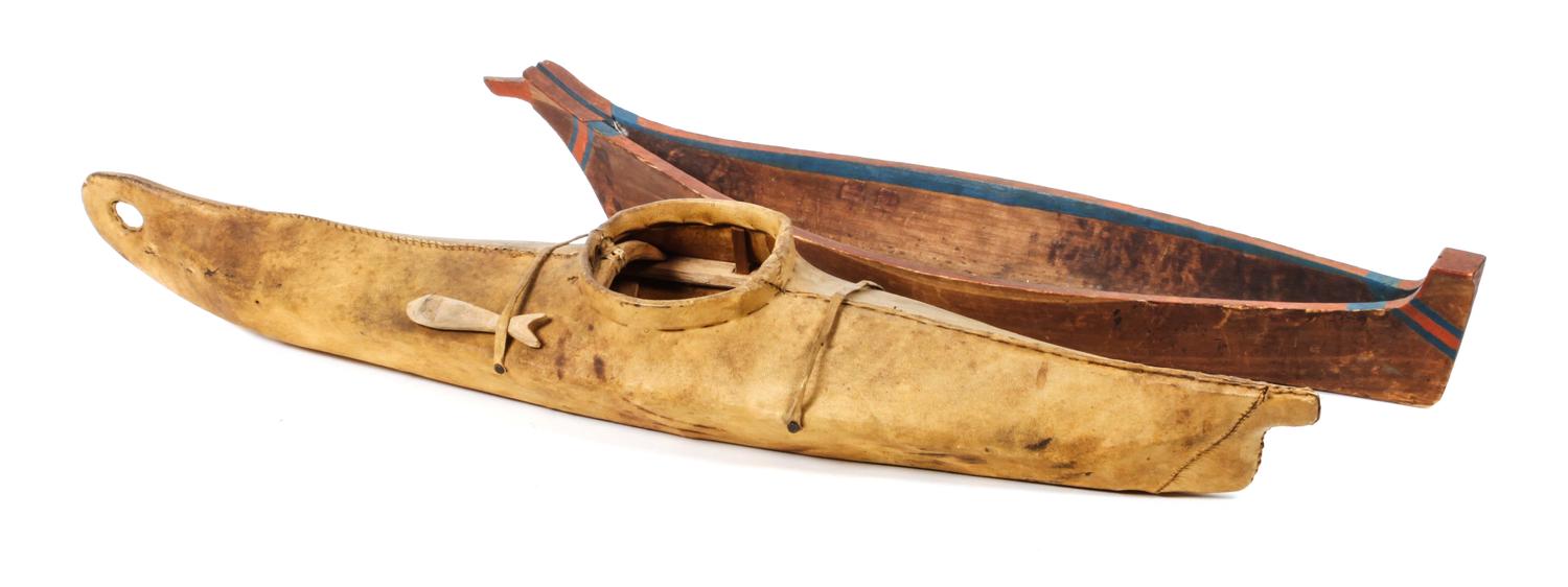 Two Northwest Model Boats Length of the first 28 inches.