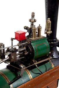 A Painted Metal Percy, Cooke & Codnor Live-Steam Tractor Scale Model