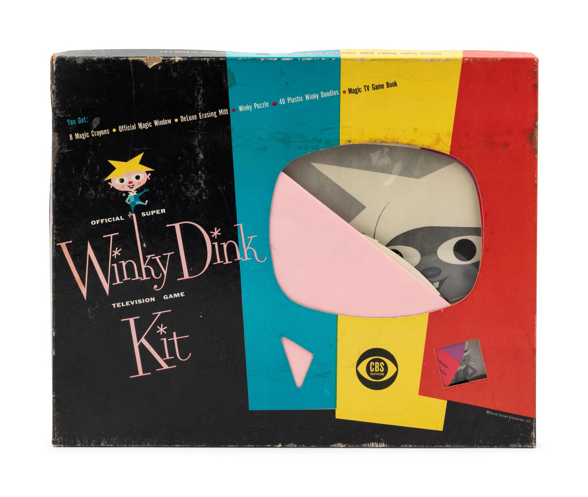 A Standard Toykraft Official Super Winky Dink Television Game Kit