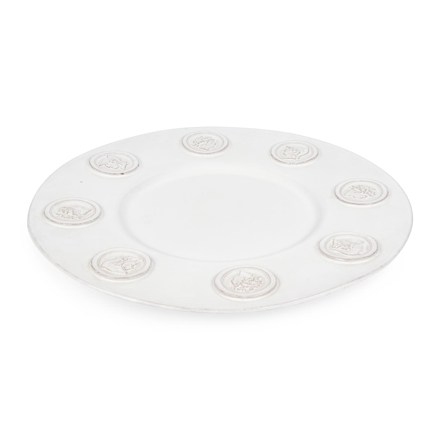 A White Glazed Earthenware Centerpiece