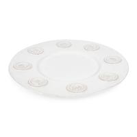 A White Glazed Earthenware Centerpiece