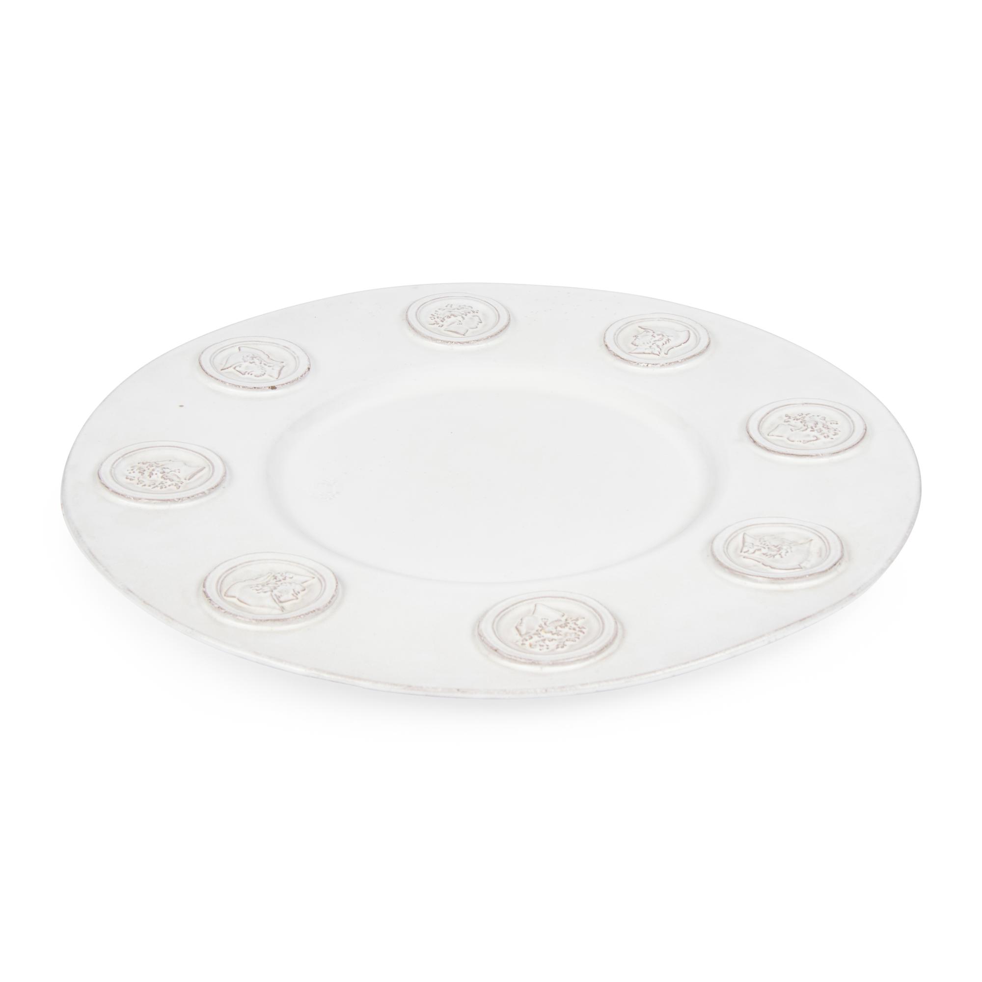 A White Glazed Earthenware Centerpiece