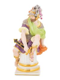 A Berlin (K.P.M.) Porcelain Figure of a Roman Soldier