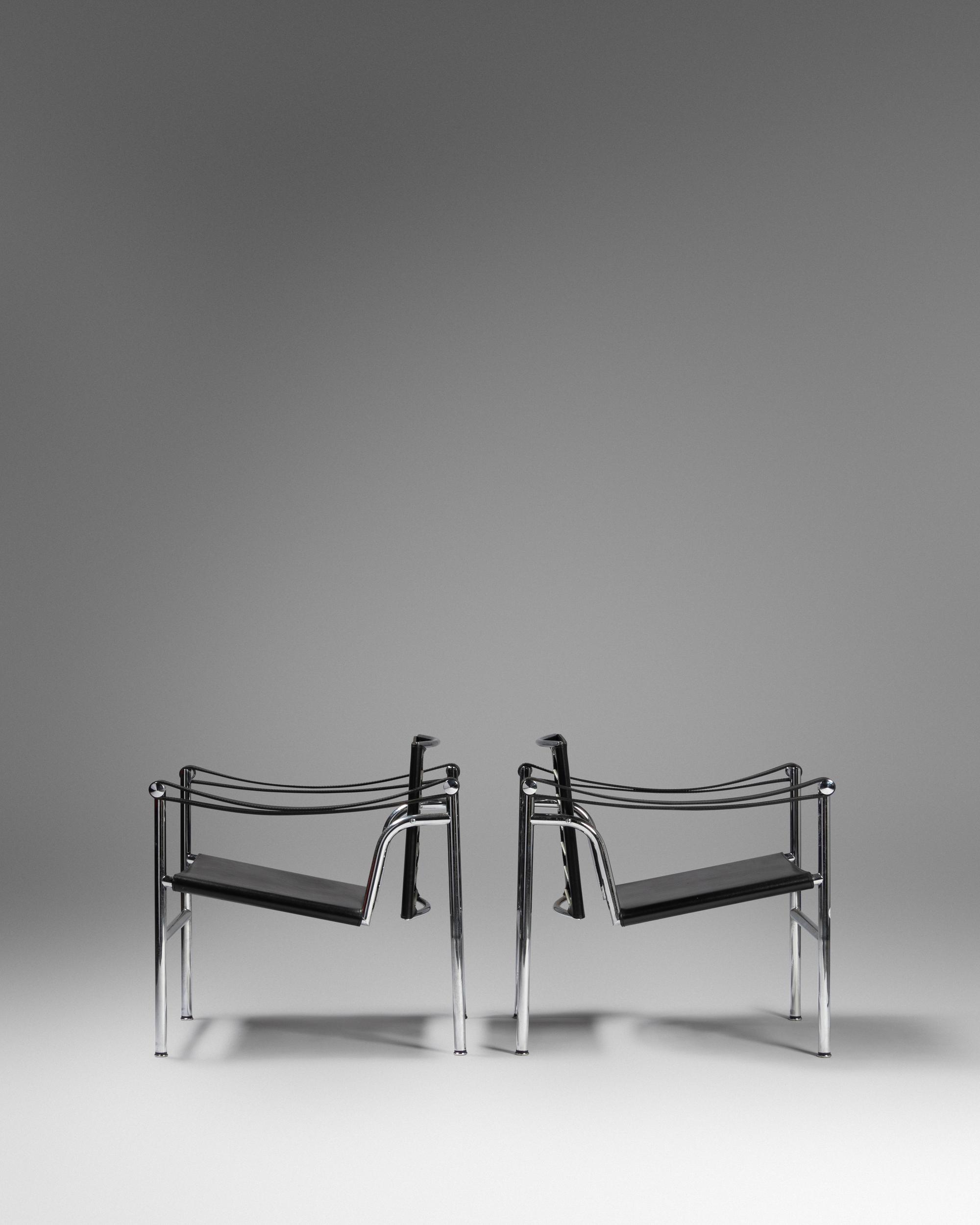 Pair of LC1 Armchairs, Cassina, France/Italy