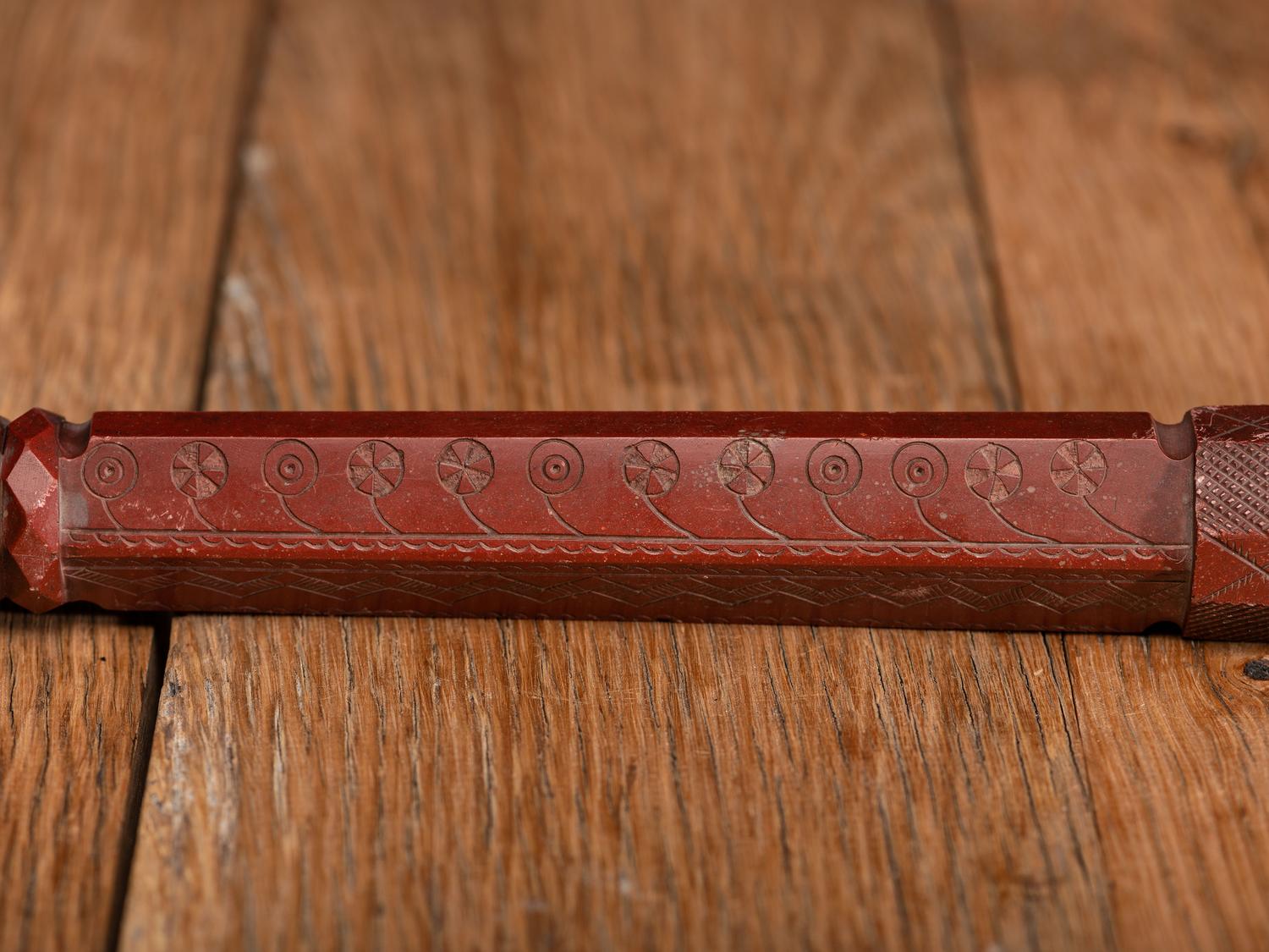 Plains Catlinite Pipe and Stem