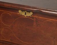 A William & Mary Line-and-Berry Inlaid Walnut Box