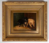 A Group of Twelve Dog Paintings