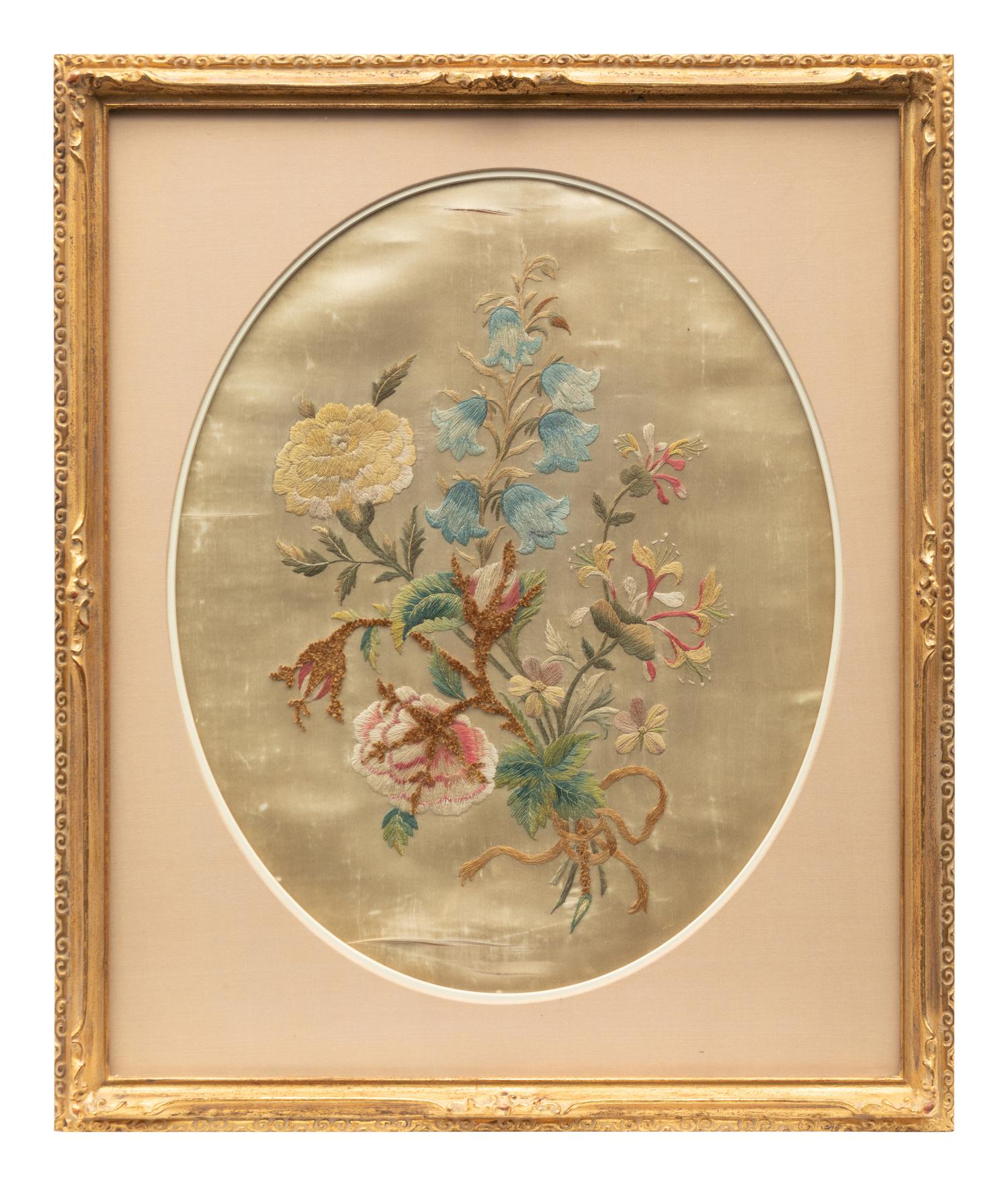 A Group of English Silk Needleworks