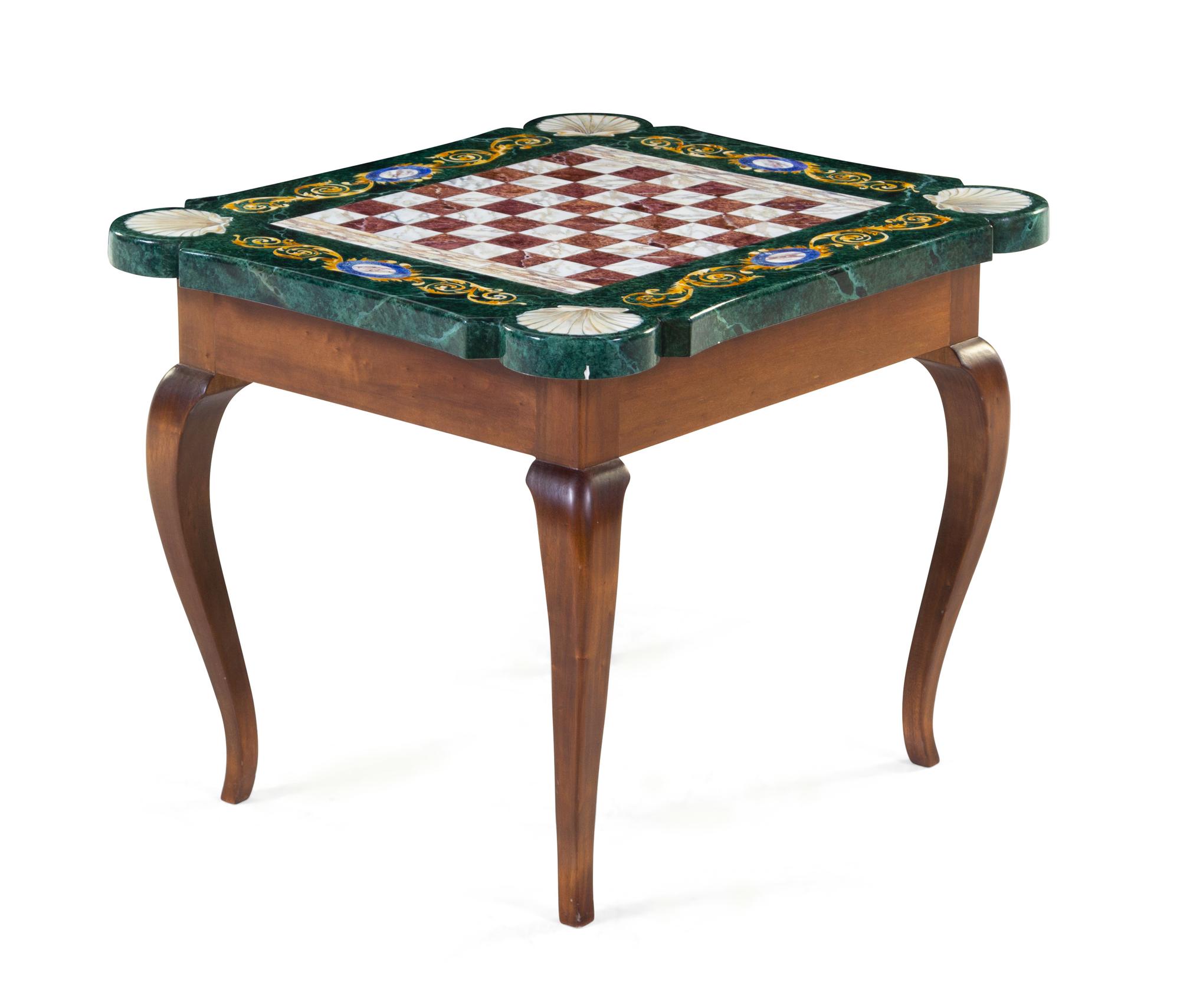 A Neoclassical Style Faux-Painted Low Table