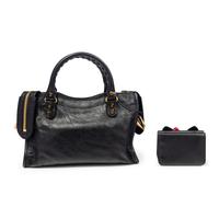 BALENCIAGA, SPIKE STUD MINI CITY BAG & HELLO KITTY WALLET