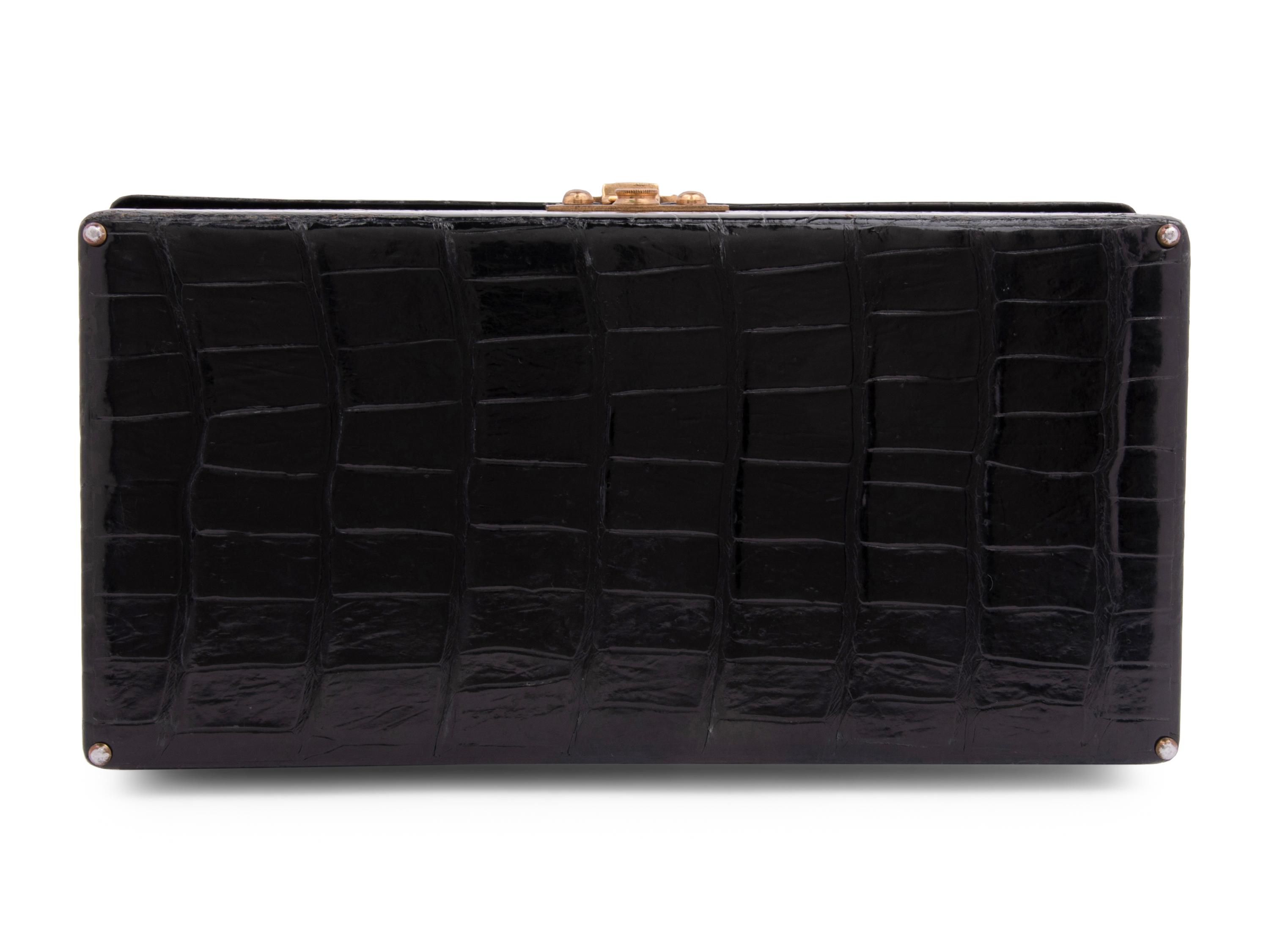 Hermès Crocodile Sac Mallette 26cm, c1956