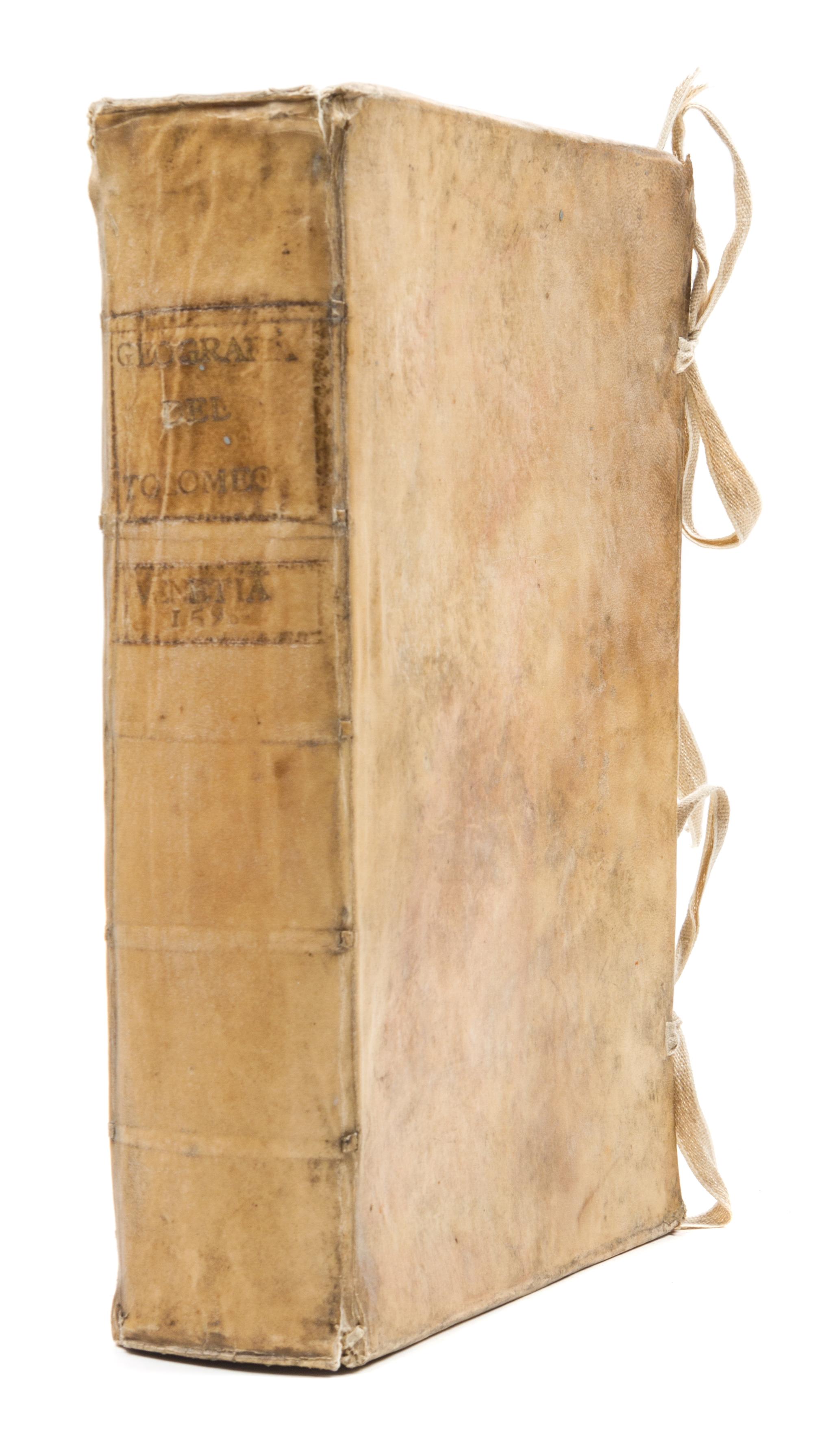 PTOLEMY, CLAUDIUS. Geografia cio descrittione universale della terra...Venice, 1598. 2 parts in one. With 63 maps.