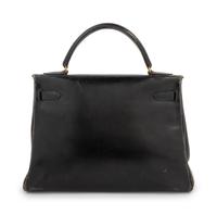 Hermès Black Leather Kelly Bag, 1970
