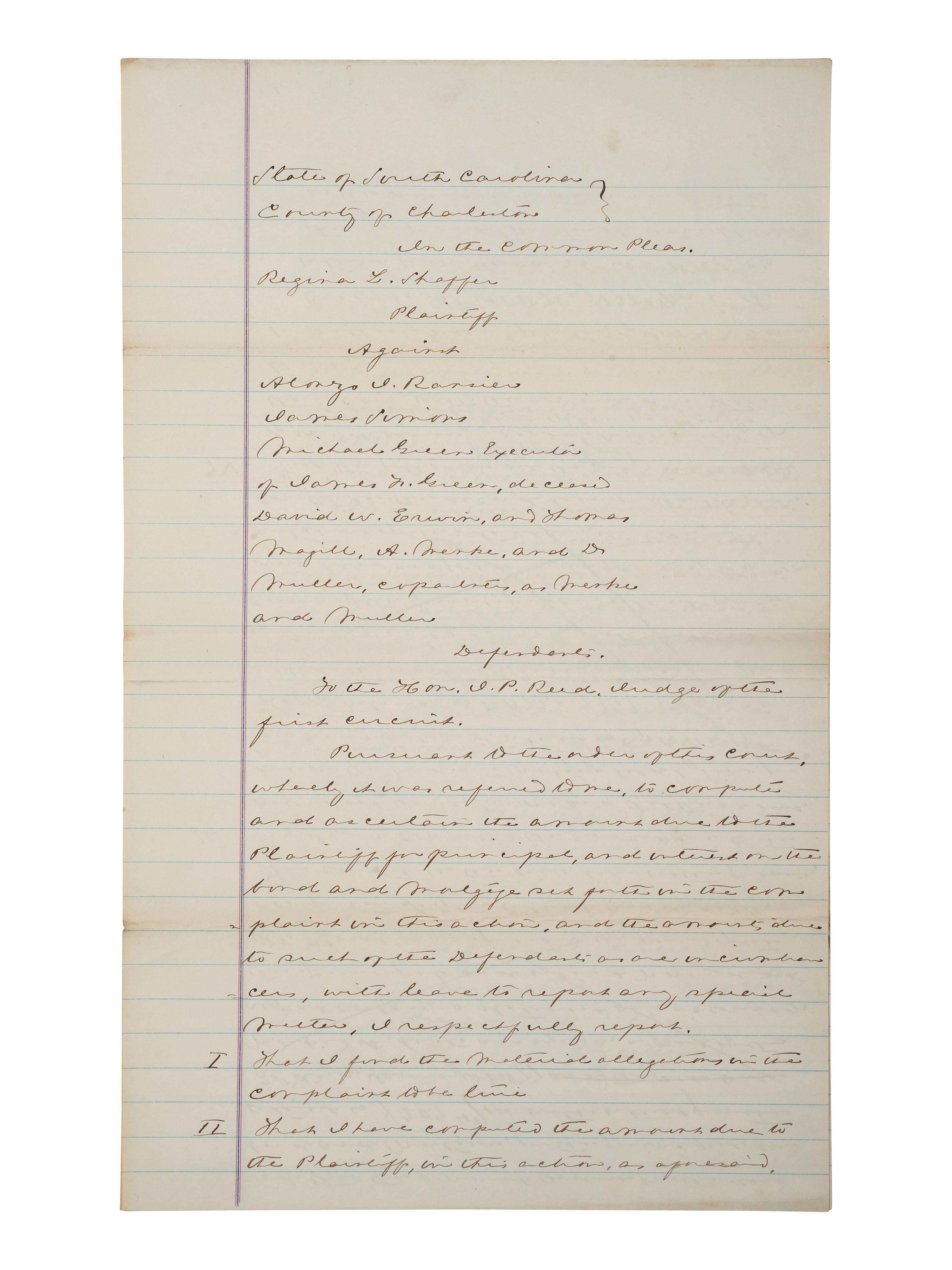 [POLITICS IN AMERICA]. A group of 8 items related to early African American politicians and government officials including Reconstruction-era Congressmen and attorneys.