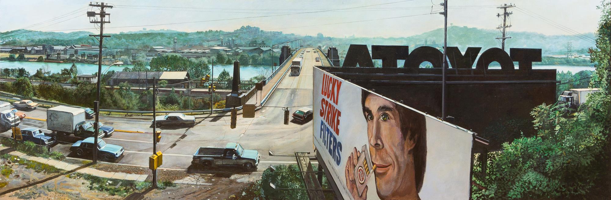Charles Jackson, (American, b. 1929), Washington Crossing Bridge,Pittsburgh, PA, 1983