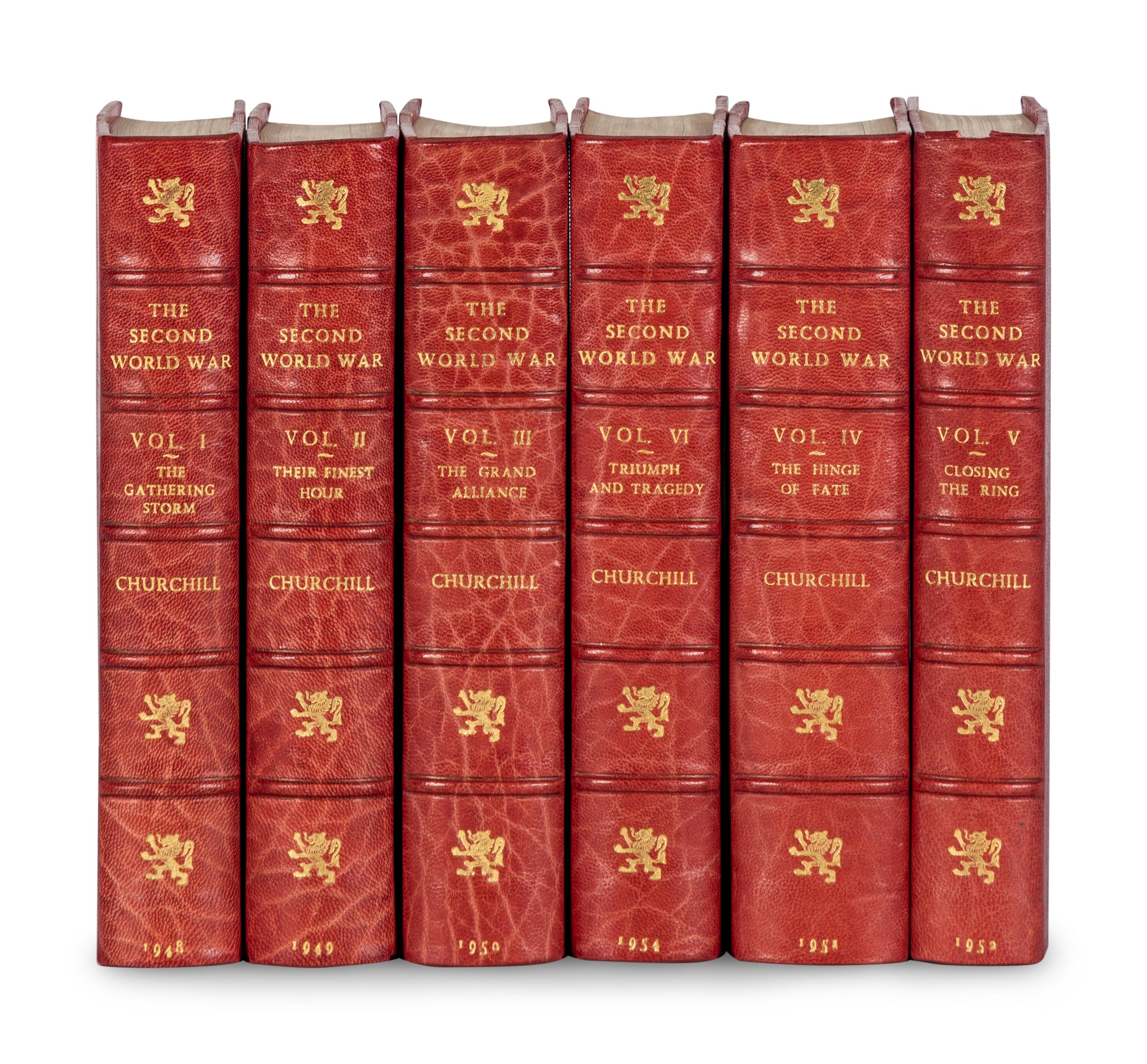 CHURCHILL, Winston L. S., Sir (1874-1965). The Second World War . London: Cassell & Co., 1948-1954.