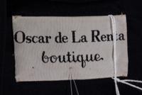 An Oscar de la Renta Black Silk Dress, Size 14.