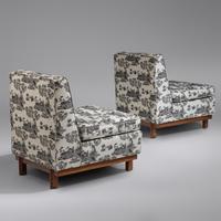 Taliesin slipper chairs, pair, c. 1955 Heritage Henredon USA