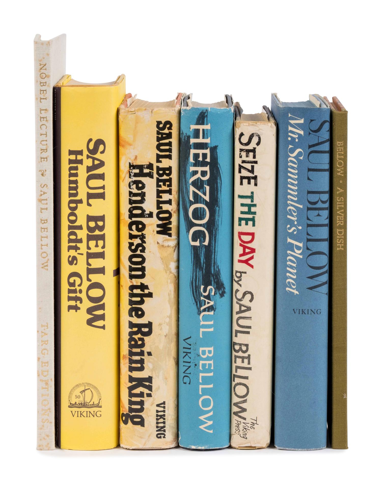 [Literature] Bellow, Saul. Group of 7 First Editions, All Signed