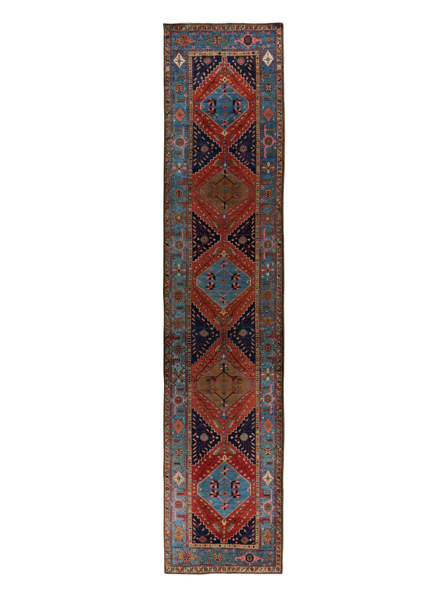 A Heriz Wool Runner