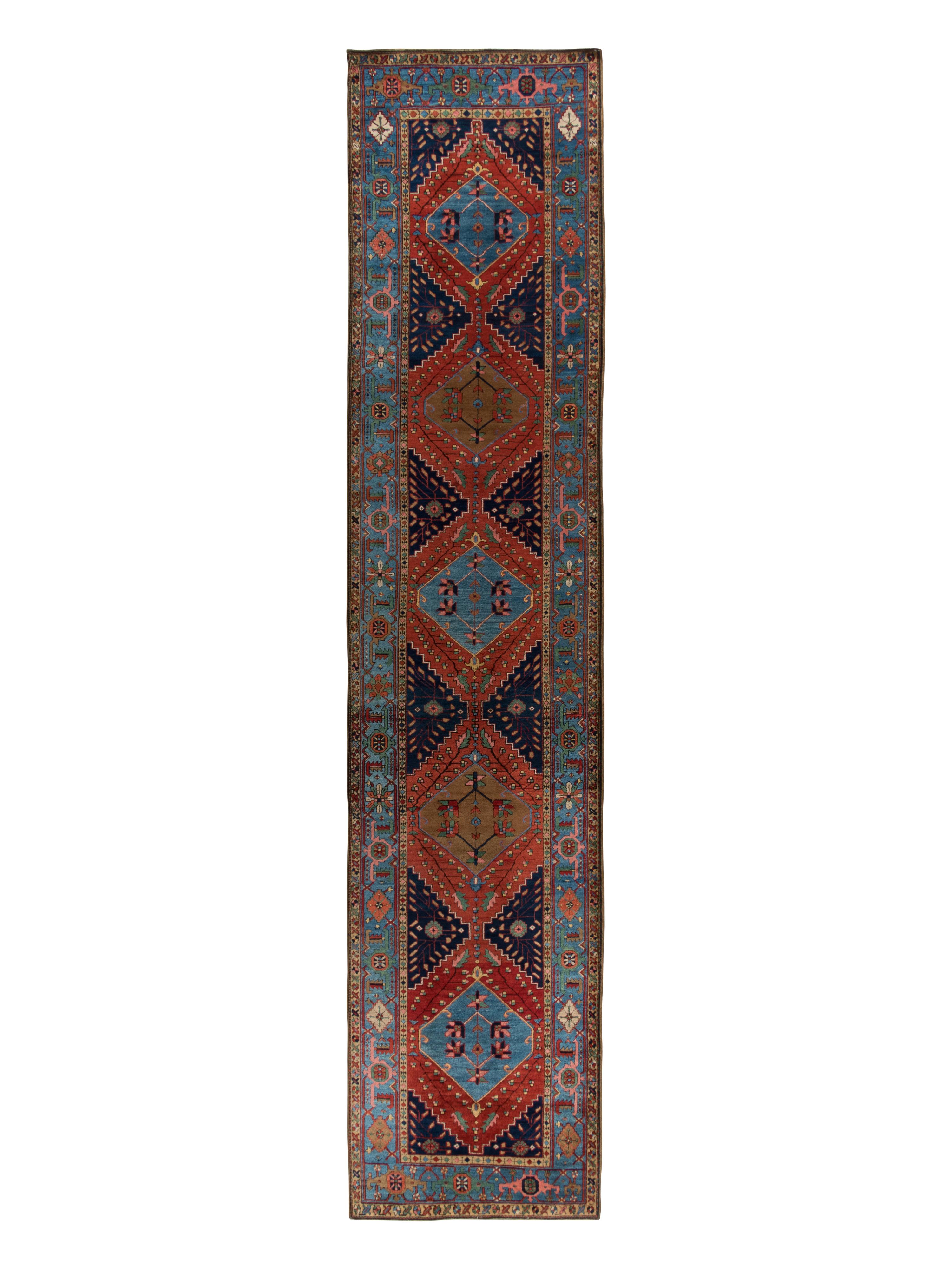 A Heriz Wool Runner